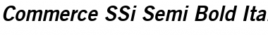 Download Commerce SSi Semi Bold Italic Font Title Preview