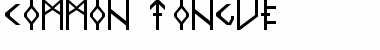 Download Common Tongue Regular Font Title Preview