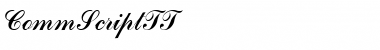 Download CommScriptTT Italic Font Title Preview