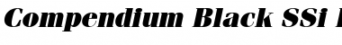 Download Compendium Black SSi Black Italic Font Title Preview