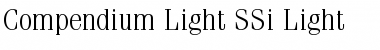 Download Compendium Light SSi Light Font Title Preview