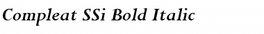 Download Compleat SSi Bold Italic Font Title Preview