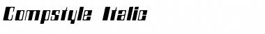 Download Compstyle Italic Font Title Preview