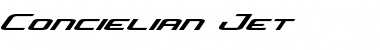 Download Concielian Jet Regular Font Title Preview