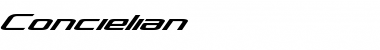 Download Concielian Regular Font Title Preview