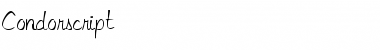 Download Condorscript Regular Font Title Preview