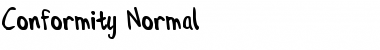 Download Conformity Normal Font Title Preview