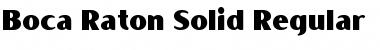 Download Boca Raton Solid Regular Font Title Preview