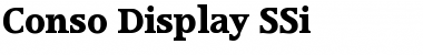 Download Conso Display SSi Regular Font Title Preview