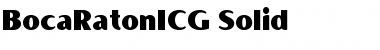 Download BocaRatonICG Regular Font Title Preview