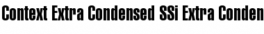 Download Context Extra Condensed SSi Extra Condensed Font Title Preview