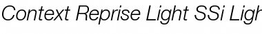 Download Context Reprise Light SSi Light Italic Font Title Preview
