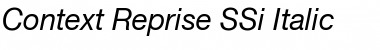 Download Context Reprise SSi Italic Font Title Preview