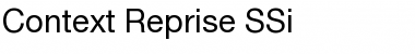 Download Context Reprise SSi Regular Font Title Preview