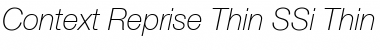 Download Context Reprise Thin SSi Thin Italic Font Title Preview