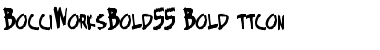 Download BocciWorksBold55 Bold Font Title Preview