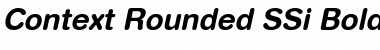Download Context Rounded SSi Bold Italic Font Title Preview