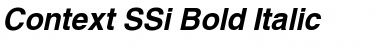 Download Context SSi Bold Italic Font Title Preview