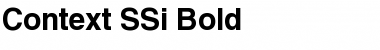 Download Context SSi Bold Font Title Preview