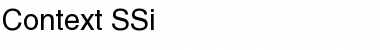 Download Context SSi Regular Font Title Preview