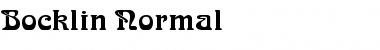 Download Bocklin Normal Font Title Preview
