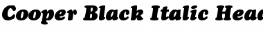 Download Cooper BlkItHd BT Black Italic Font Title Preview