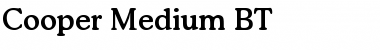 Download Cooper Md BT Medium Font Title Preview