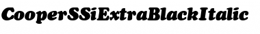 Download Cooper SSi Extra Black Italic Font Title Preview