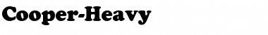 Download Cooper-Heavy Regular Font Title Preview