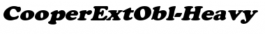 Download CooperExtObl-Heavy Regular Font Title Preview