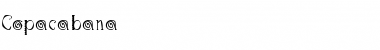 Download Copacabana Regular Font Title Preview