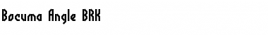 Download Bocuma Angle BRK Normal Font Title Preview