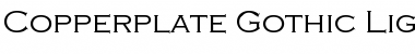 Download Copperplate Gothic Light Regular Font Title Preview
