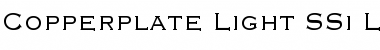 Download Copperplate Light SSi Light Font Title Preview