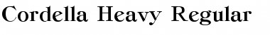 Download Cordella Heavy Regular Font Title Preview