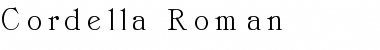 Download Cordella Roman Font Title Preview
