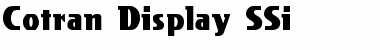 Download Cotran Display SSi Regular Font Title Preview