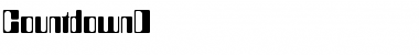 Download CountdownD Regular Font Title Preview