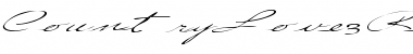 Download CountryLove3 Regular Font Title Preview