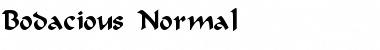 Download Bodacious-Normal Regular Font Title Preview