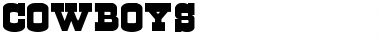 Download Cowboys Solid Font Title Preview