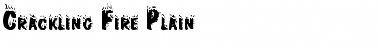 Download Crackling Fire Plain Font Title Preview