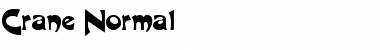 Download Crane Normal Font Title Preview