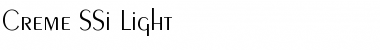 Download Creme SSi Light Font Title Preview