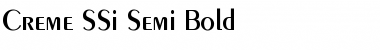 Download Creme SSi Semi Bold Font Title Preview