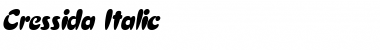Download Cressida Italic Font Title Preview
