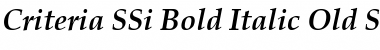 Download Criteria SSi Bold Italic Old Style Figures Font Title Preview
