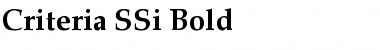 Download Criteria SSi Bold Font Title Preview