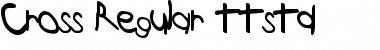 Download Cross Regular Font Title Preview