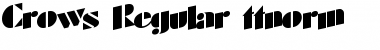 Download Crows Regular Font Title Preview